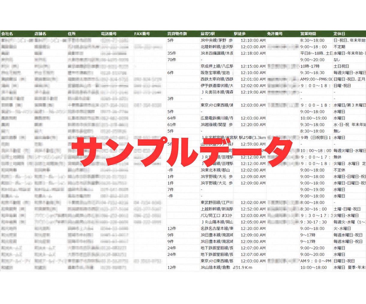 不動産会社の営業リストをご提供します SUUMO、ホームズ等の掲載企業のリスト（毎月更新） イメージ2