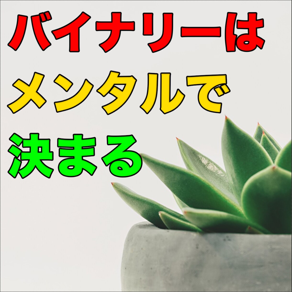 バイナリーはメンタルが最重要です。全てを教えます 勝率だけじゃ勝てない。そんな方を救います。結果が全てです。 イメージ1