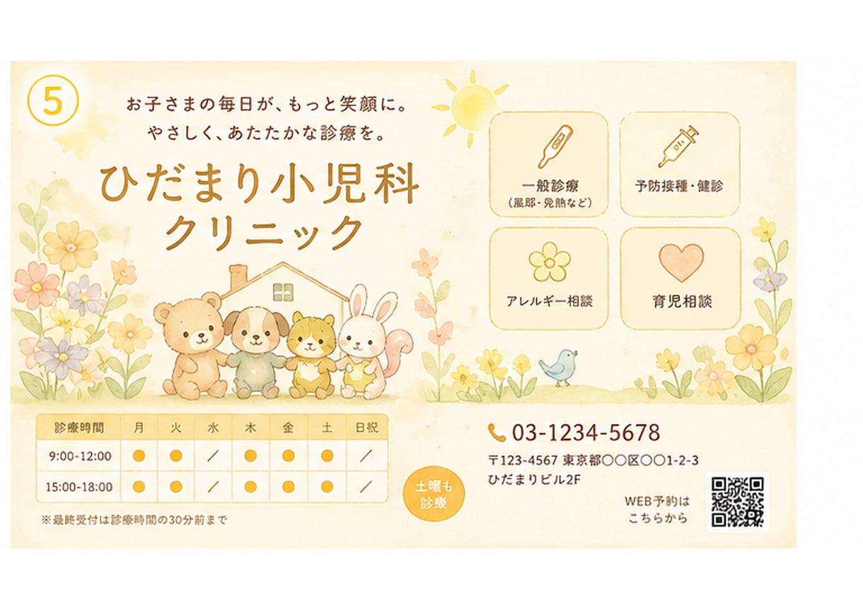 やさしい世界観でチラシ・バナー制作します ふわっと伝わるやさしいデザイン イメージ7