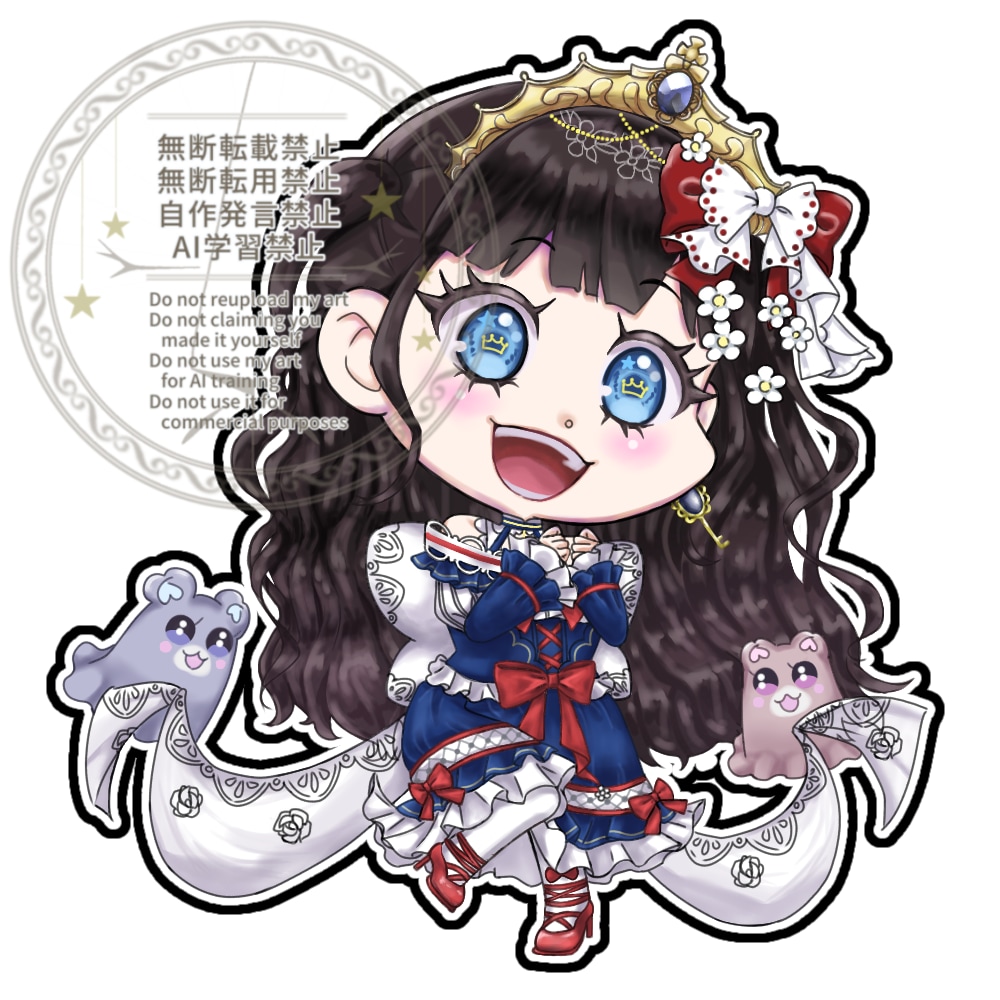 立ち絵のミニキャラをお描きします Vライバー・コテ(夢もOK)などの立ち絵がある方にオススメ イメージ2