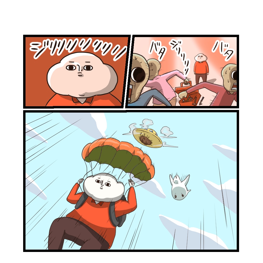 想い・サービスを物語で伝える漫画を制作します シュールで笑えるかわいい絵柄。ペット、広告、日常、説明など イメージ5