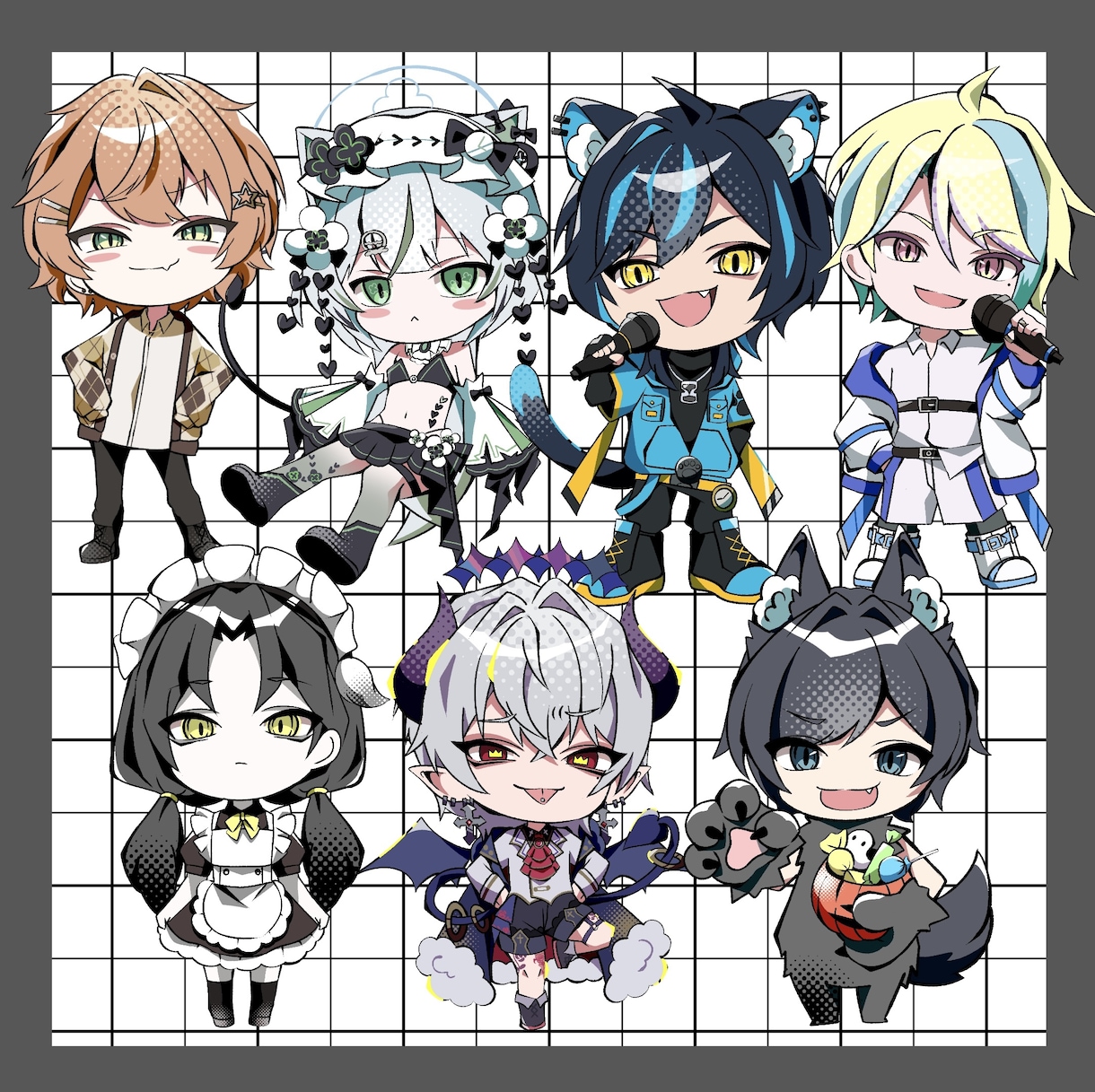 ミニキャラ（デフォルメ・SD）描きます 実績300件突破！お急ぎの方もご相談ください イメージ2