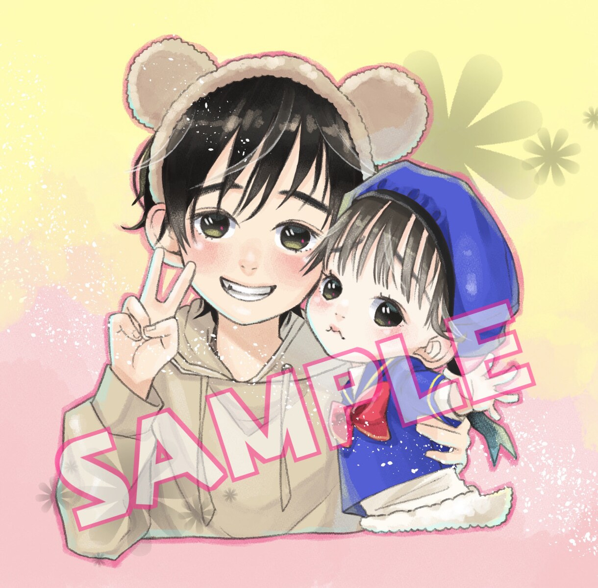 お子様、御家族の似描きます 貴重な思い出をイラストにしませんか？ イメージ1