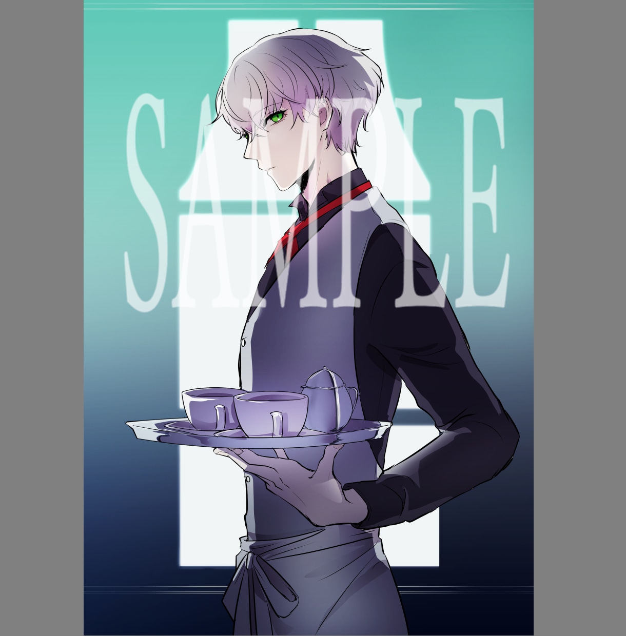 凛とした雰囲気や、かっこいいイラストを描きます 凛とした大人っぽい青年キャラや、弓道描写をお求めの方へ！ イメージ3