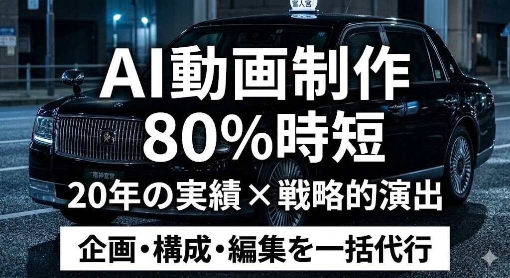 YouTube動画制作（またはSNS動画制作）ます AIで80%時短！20年の実績が放つ、戦略的SNS動画制作 イメージ1