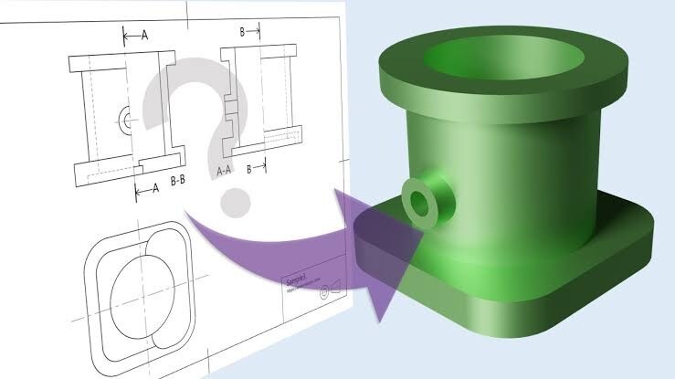 2Dモデリング、2D図面データを作成致します 3Dデータ、手書き図面からも可能です イメージ2