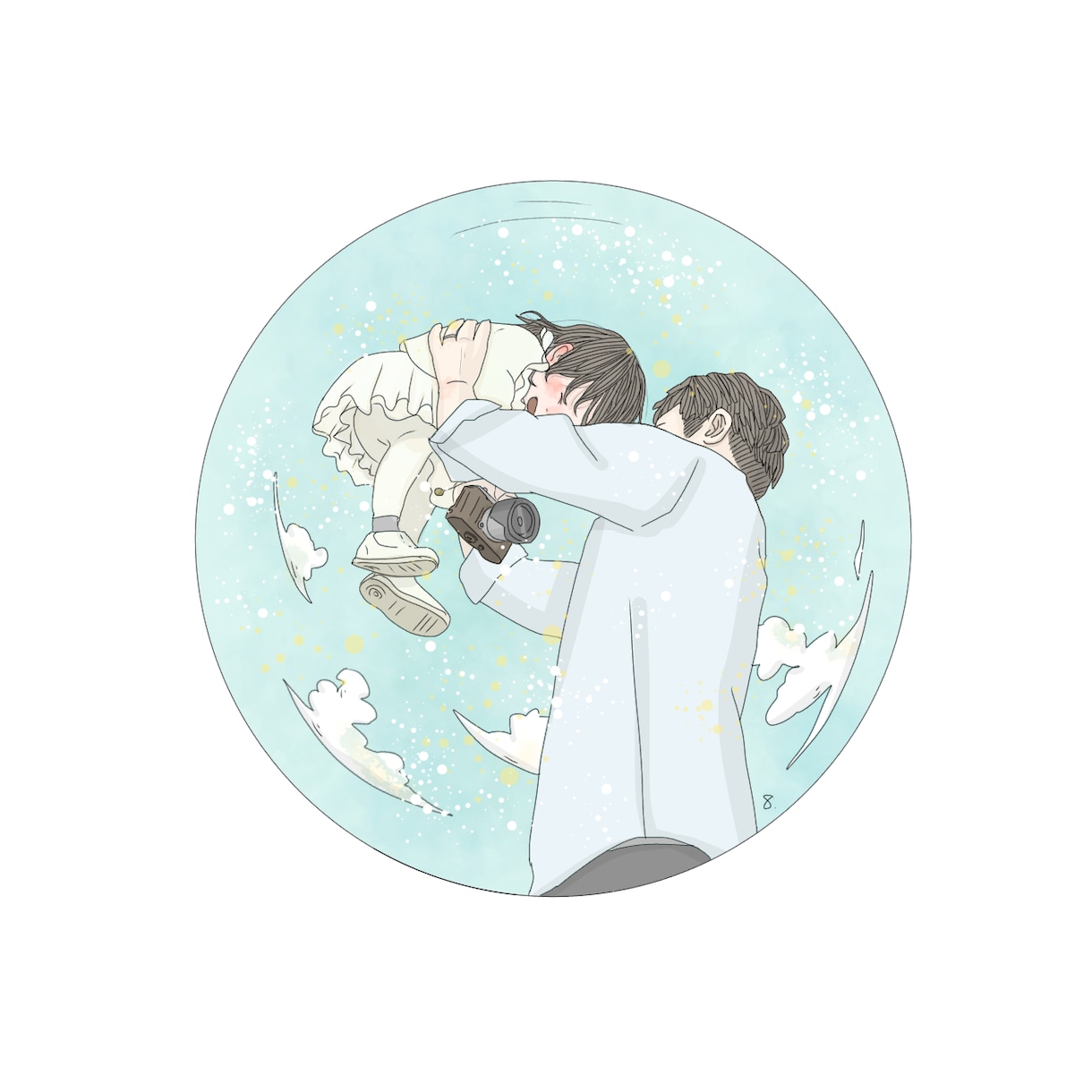 かけがえのないご家族の今を絵にします お写真をいただければご希望に沿って絵にします。 イメージ2