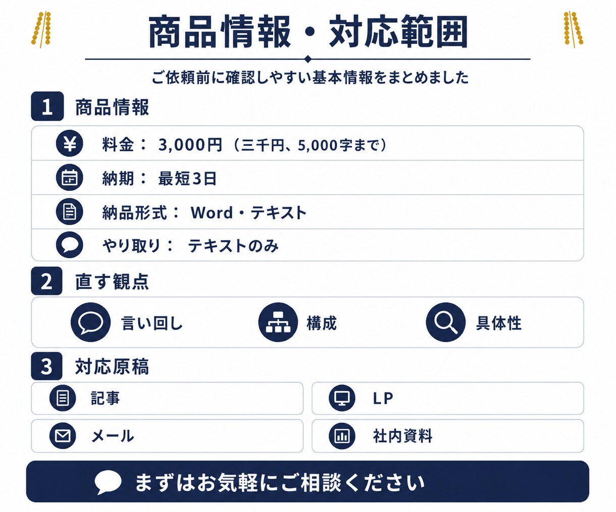 AIが書いた文章を人の文章に整えます AI特有の言い回しを外し、読み手に伝わる日本語に直します イメージ3