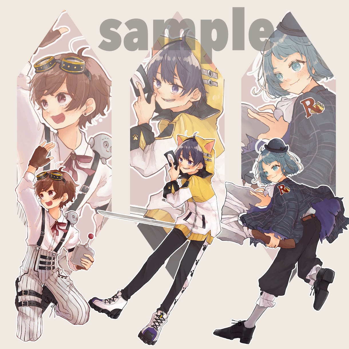 Live2D用やTRPG用などの立ち絵描きます 貴方だけのオリジナル立ち絵を作りませんか？ イメージ6