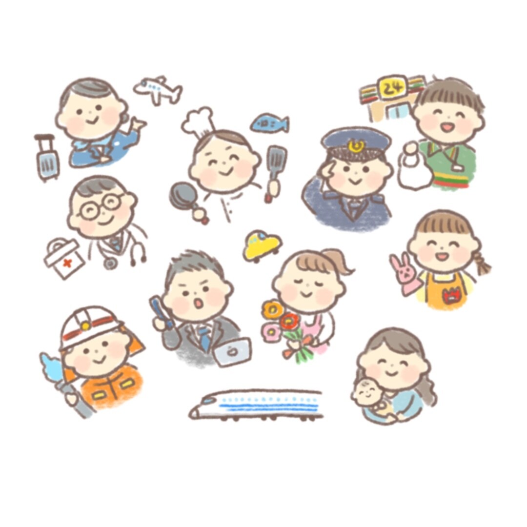 スピード納品！温かい手描きのイラスト素材描きます 手描き/ゆるい/ほんわかした世界観で個性を出したい方へ イメージ1