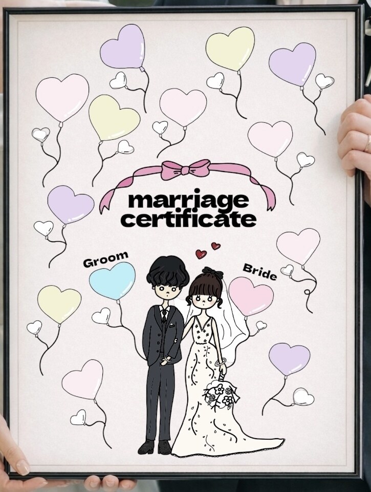 オリジナル似顔絵♡結婚証明書やウェルカムボードます オリジナル感溢れる可愛いweddingを創りたいあなたに♡ イメージ4