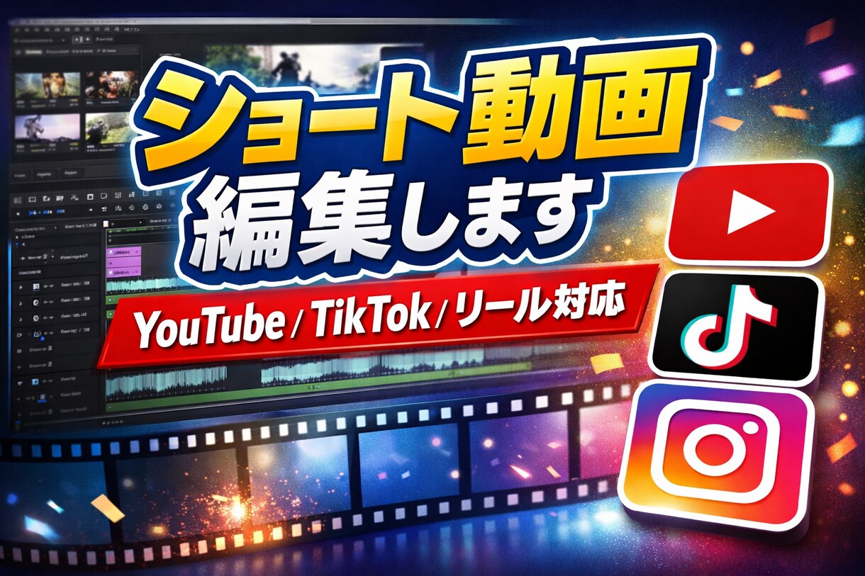 ショート動画編集（SNS対応）します テンポ良く見やすいショート動画を編集します イメージ1