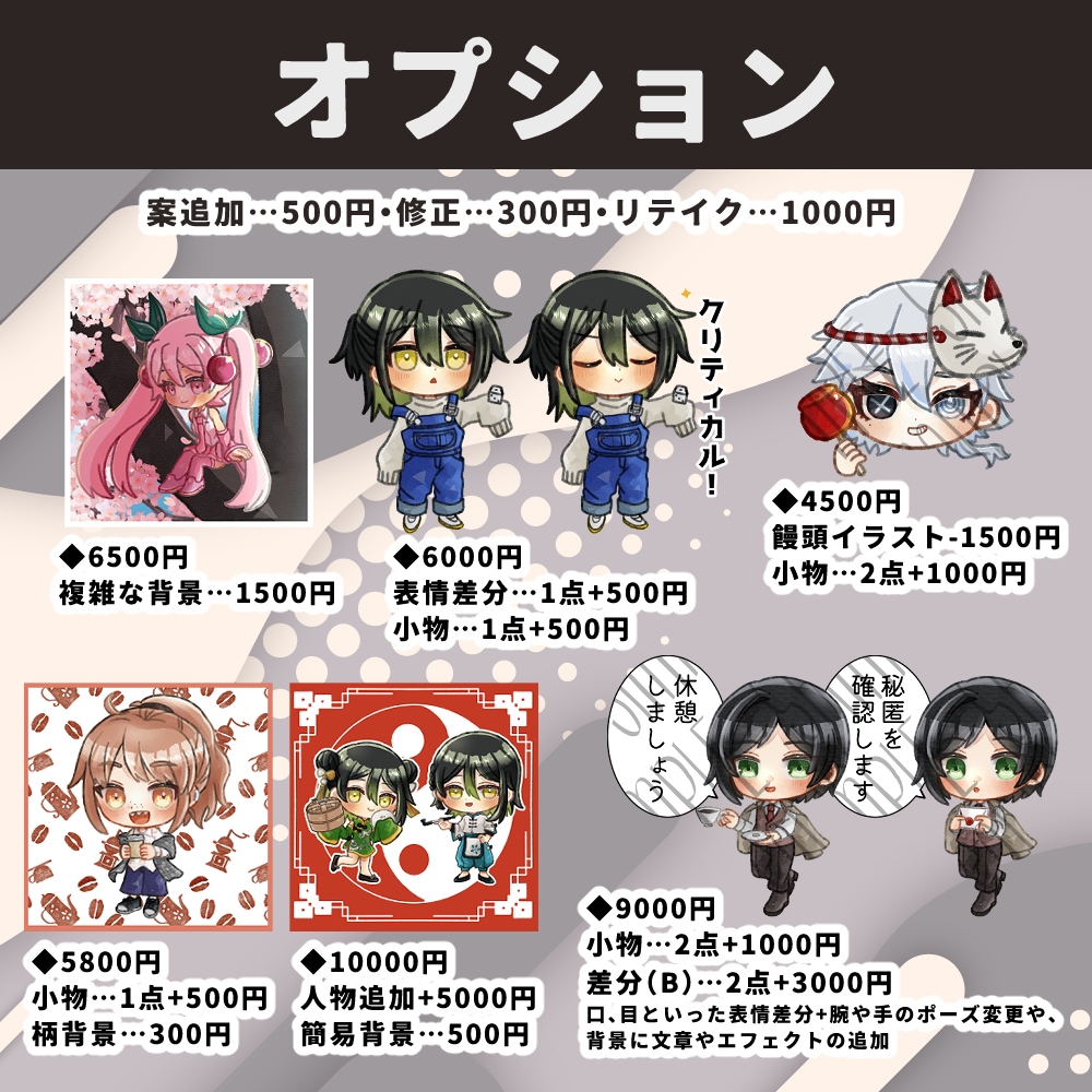TRPG、グッズ、サムネなど使えるSD制作します 丁寧なやり取りを心がけています イメージ5
