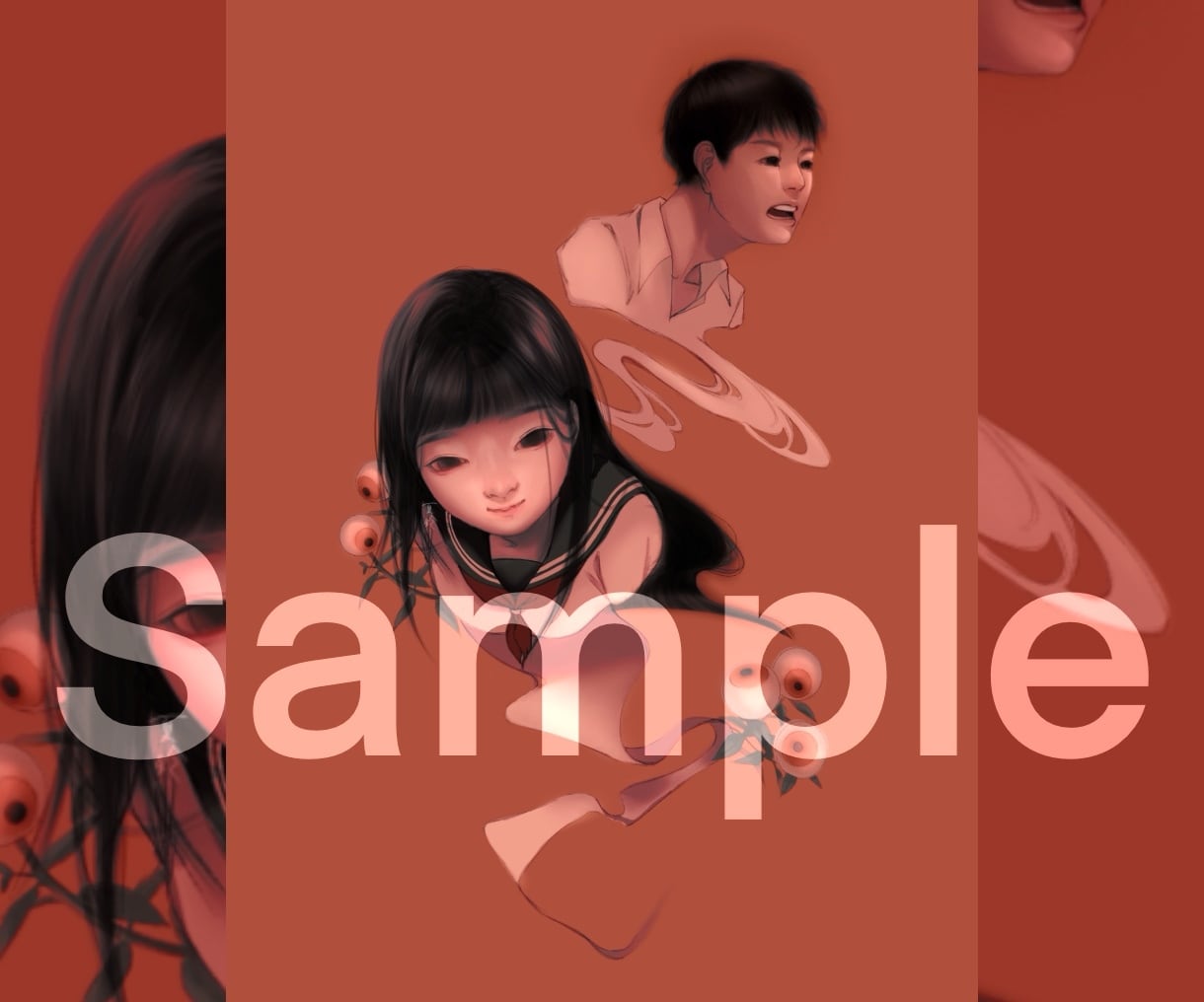 あなただけの和風✕ホラーキャラクターを描きます 【和・怪異・妖艶】サムネ、MV、挿絵、TRPG等作品の一助に イメージ4