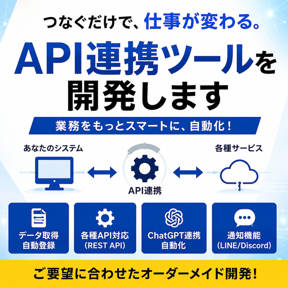 API連携ツールを開発します 業務を自動化するAPI連携を開発します イメージ2