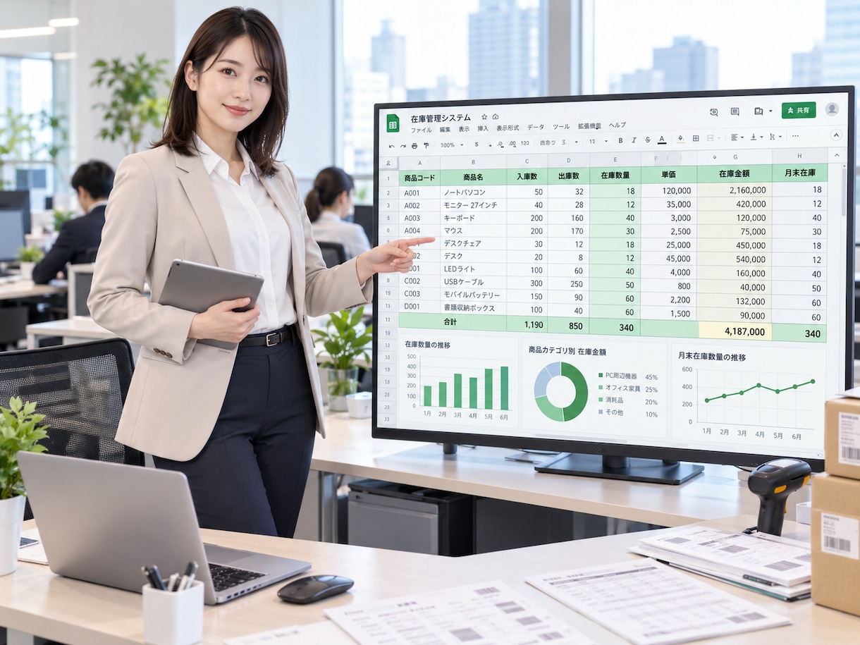 在庫・売上管理をGASで自動化します 複雑なスプレッドシート業務を実務仕様に改善します イメージ2