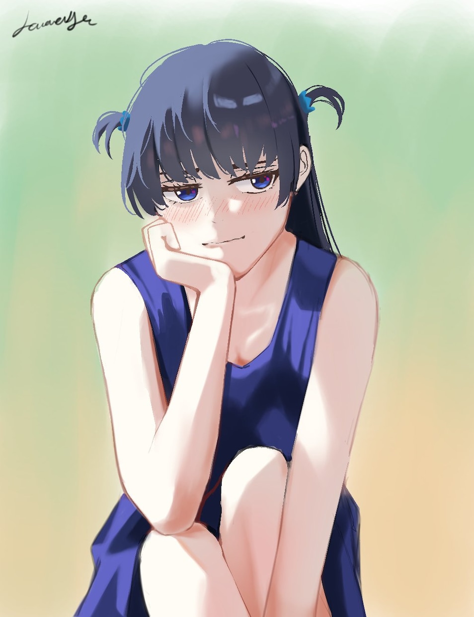 美しいアニメキャラクターを描きます 美しいアニメキャラクターの上半身イラストを描きます。 イメージ1