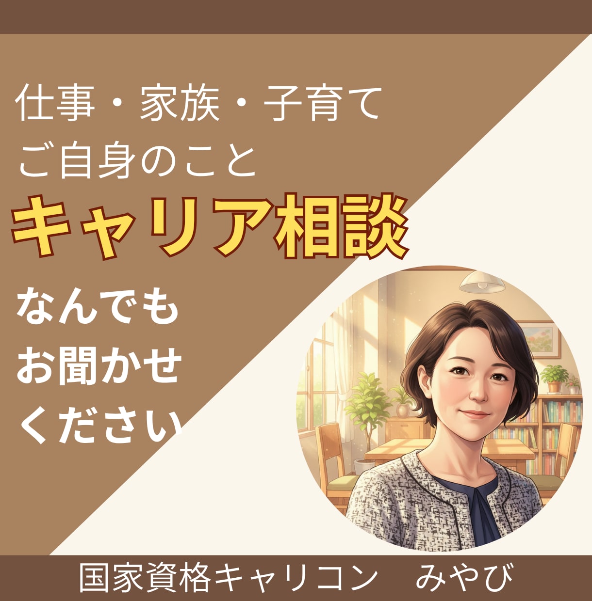 キャリコンが、あなたらしい次の一歩を一緒に考えます 転職ありきではない、仕事・家族・自分のキャリア相談 イメージ1