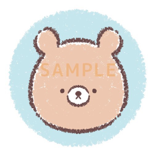 かわいい動物（顔のみ）の手描きアイコンを制作します シンプルに動物の正面顔のみ！SNSアイコンにいかがですか？ イメージ3