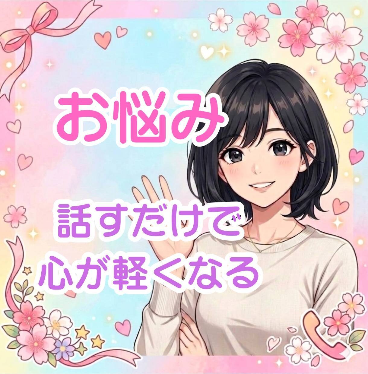 あなたのお悩みお聴きします 雑談/不安/悩み/モヤモヤ　どんなことでもお気軽にどうぞ✨️ イメージ1