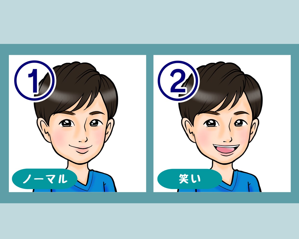 お得な6点セット⭐︎SNS用アイコン描きます 似顔絵師が好印象なイラストであなたのSNS運用を応援します イメージ4