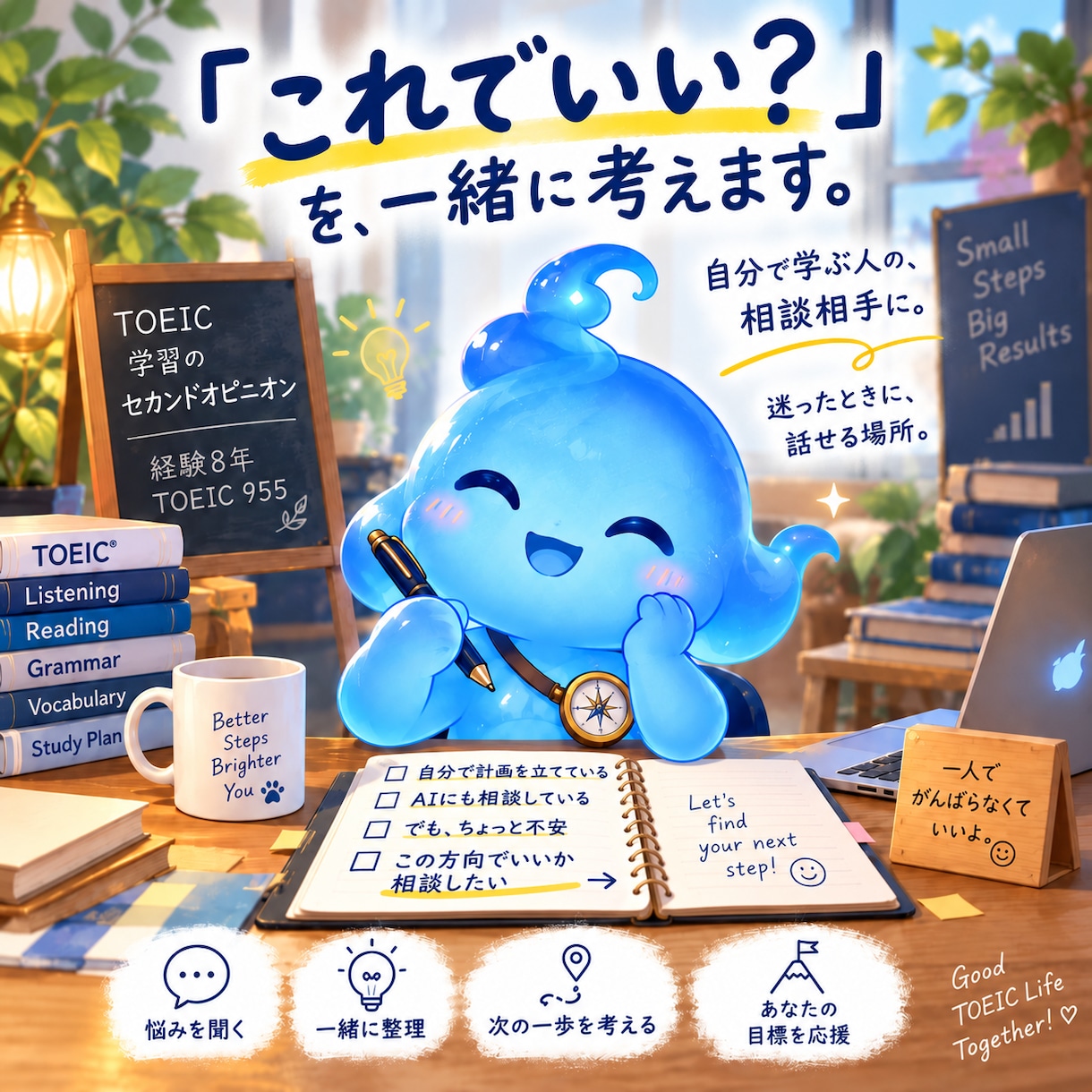 TOEIC学習のセカンドオピニオンをします 「これでいい？」を、一緒に考えます イメージ1