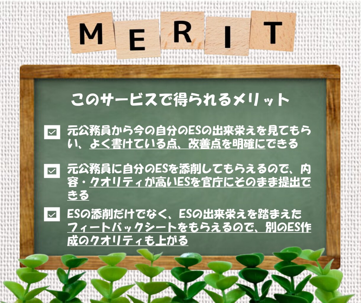 公務員試験）元公務員コンサルタントがES添削します 【内定支援】元公務員・国家資格保有者によるプロの就活サポート イメージ3