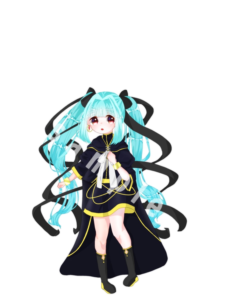 可愛い絵柄のキャラクター全身デザイン承ります Vtuber/TRPG等の立ち絵制作/無料修正無制限！ イメージ4