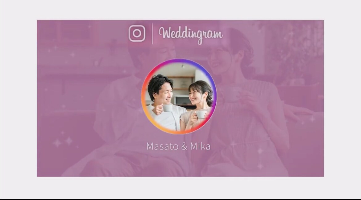 結婚プロフィールムービー⑦インスタ風制作します インスタ風！オシャレ自己紹介ムービー イメージ1