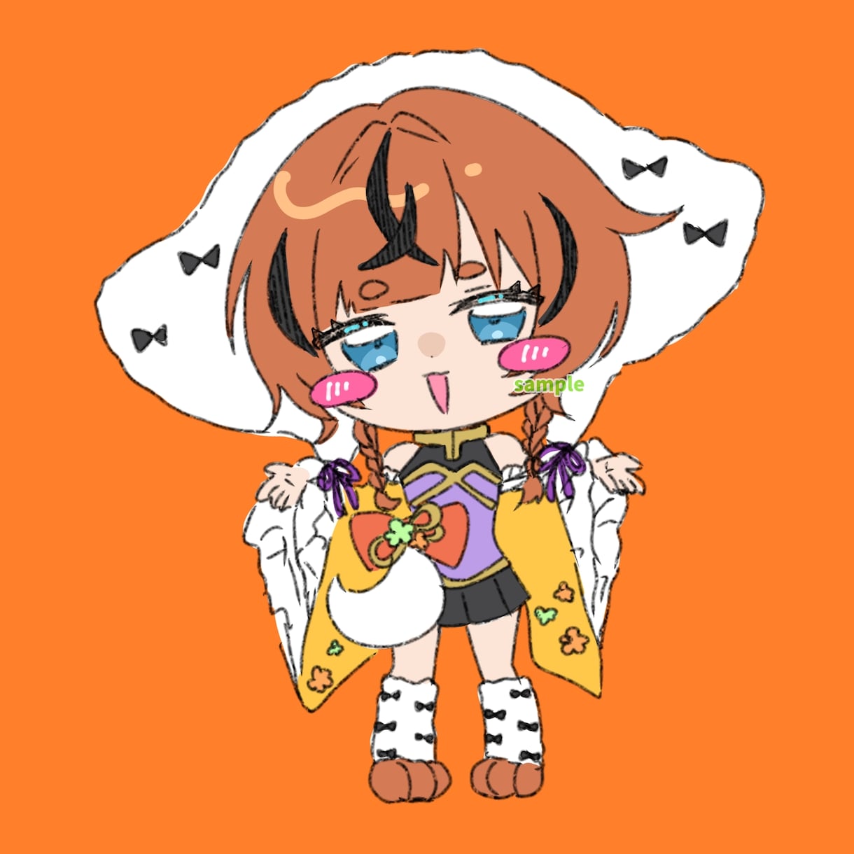 ゆる可愛いミニキャライラスト描きます 人間、人外、老若男女なんでも可！サンプル不足の為値引き中！ イメージ2