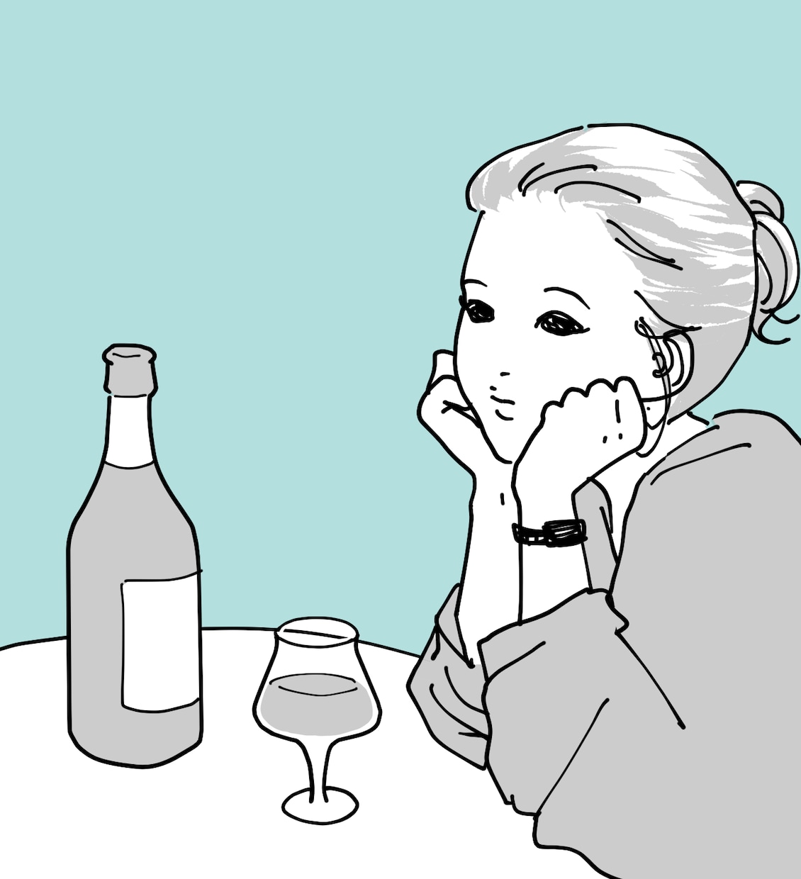 お写真の雰囲気を活かしたイラスト描きます シンプルなモノクロ線画のイラストで表現します◎ イメージ4