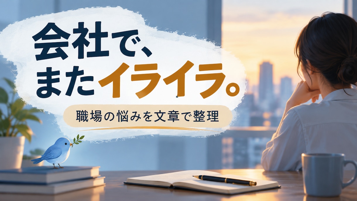 文章で相談｜職場の悩みを整理します 会社の怒りや人間関係を文章で整理します イメージ2
