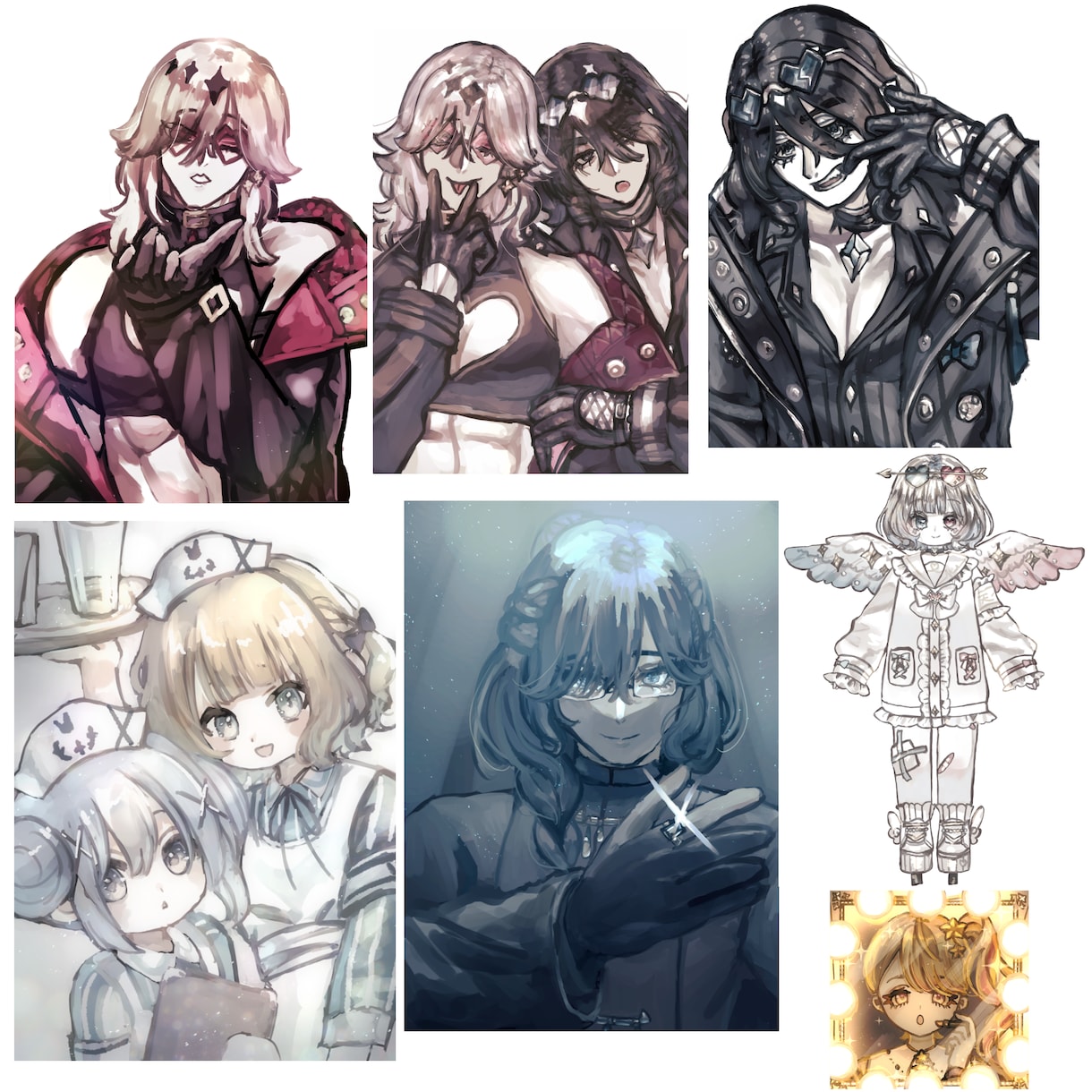 ゲーム風男女キャラクターイラスト制作します オリキャラ大歓迎世界観や設定を大切にしながら制作いたします。 イメージ7