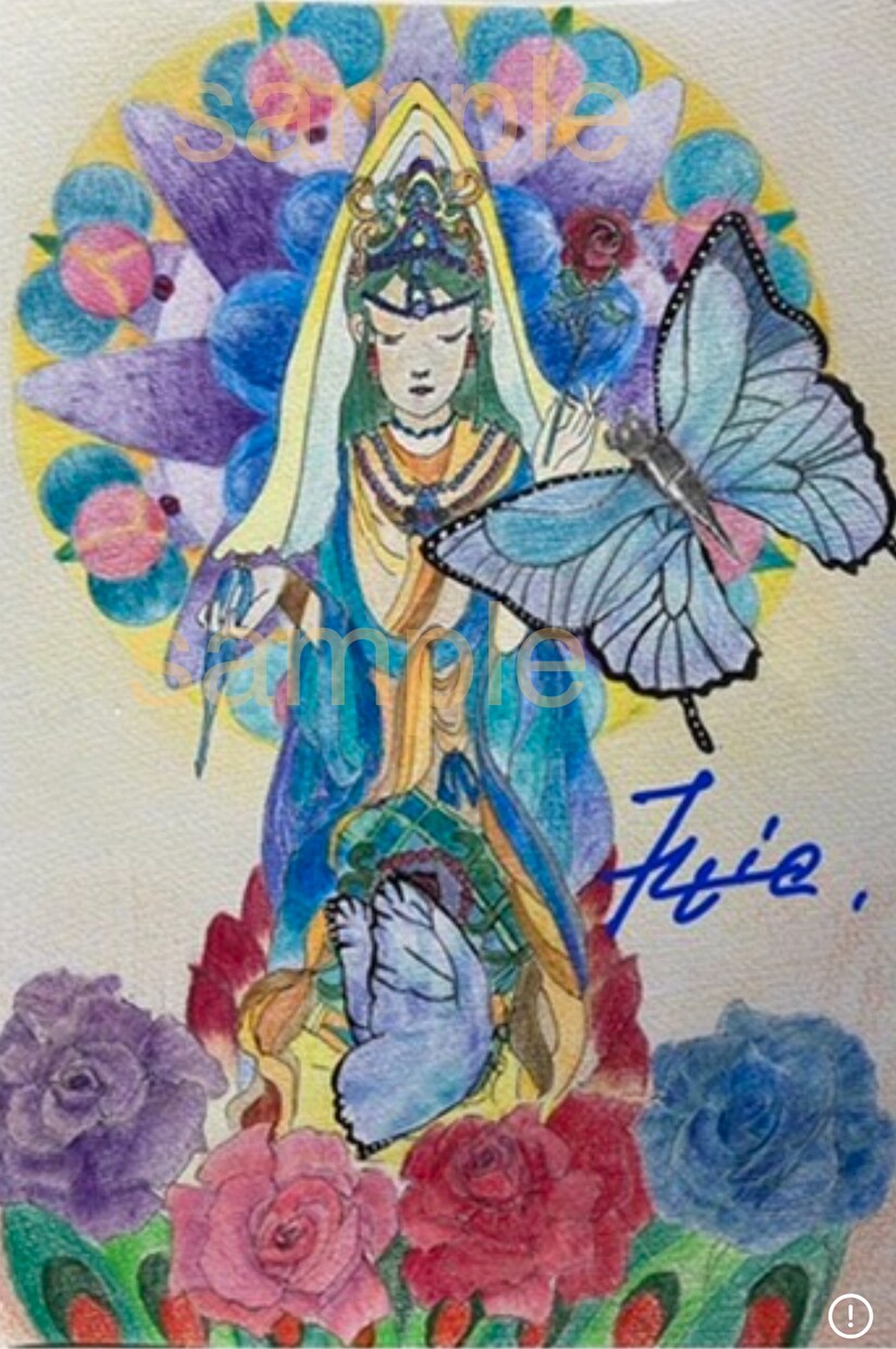 原画が好きな方、描いて欲しい神様アート描きます 原画　発送無料　神様アート　心を込めて描きます。 イメージ1