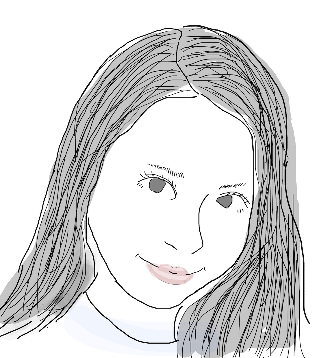 シンプル線画な似顔絵【1枚500円】作成します シンプルモダンな雰囲気の似顔絵です。アイコンやプレゼント用に イメージ1