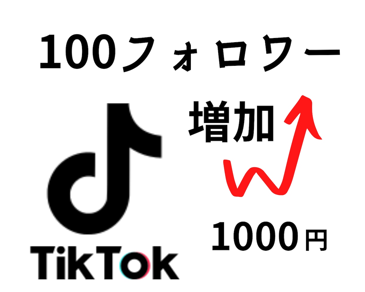 TikTokフォロワー１００人以上増やします あなたのTikTok