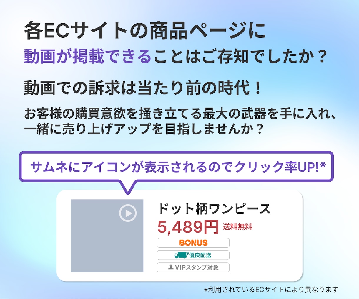 EC・SNS・広告用に使える商品PR動画作成します 〜AIを活用して短尺動画を低コストで制作〜 イメージ2