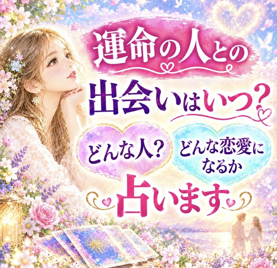 運命の人との出逢いがあるか未来を占います 運命の出逢いをつかむために、今できることは何？ イメージ1