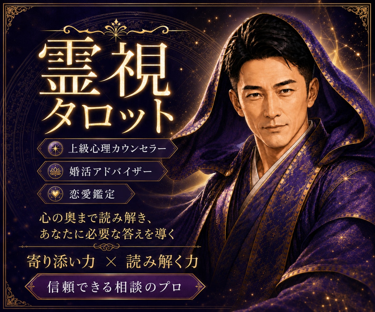 霊視タロット✡️あの人の本心・魂の声を読み解きます 片思い・復縁・彼の本心。魂の声を視えたままお伝えします イメージ2
