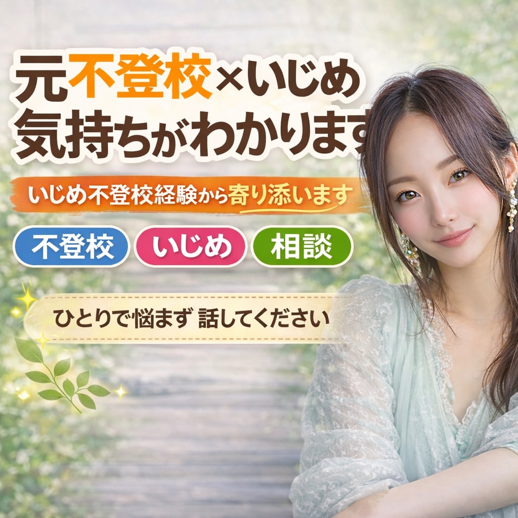 あなたの気持ちを大切に聞きます 元不登校だからわかる、親御さんと当事者のリアルな気持ち イメージ1