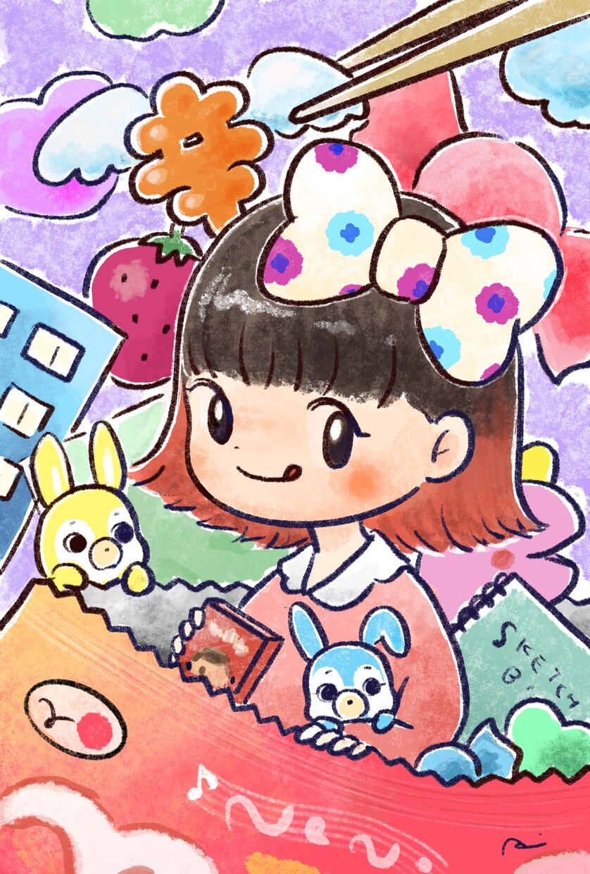 ゆめかわ、ふんいき似顔絵描きます ノスタルジックな雰囲気の、ゆめかわ似顔絵♪ イメージ1