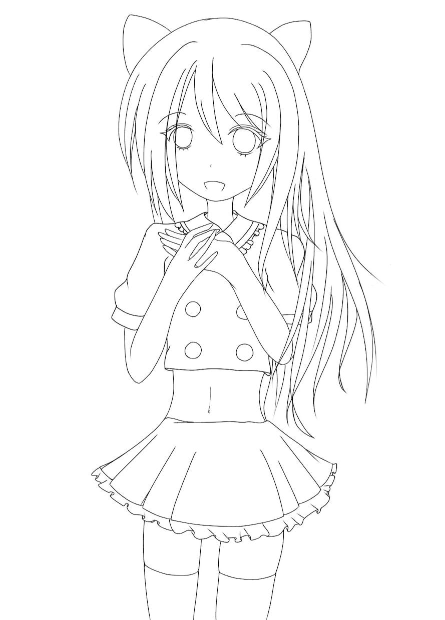 線画をお描きします アナログで書いた絵をキレイにトレースします。 イメージ1