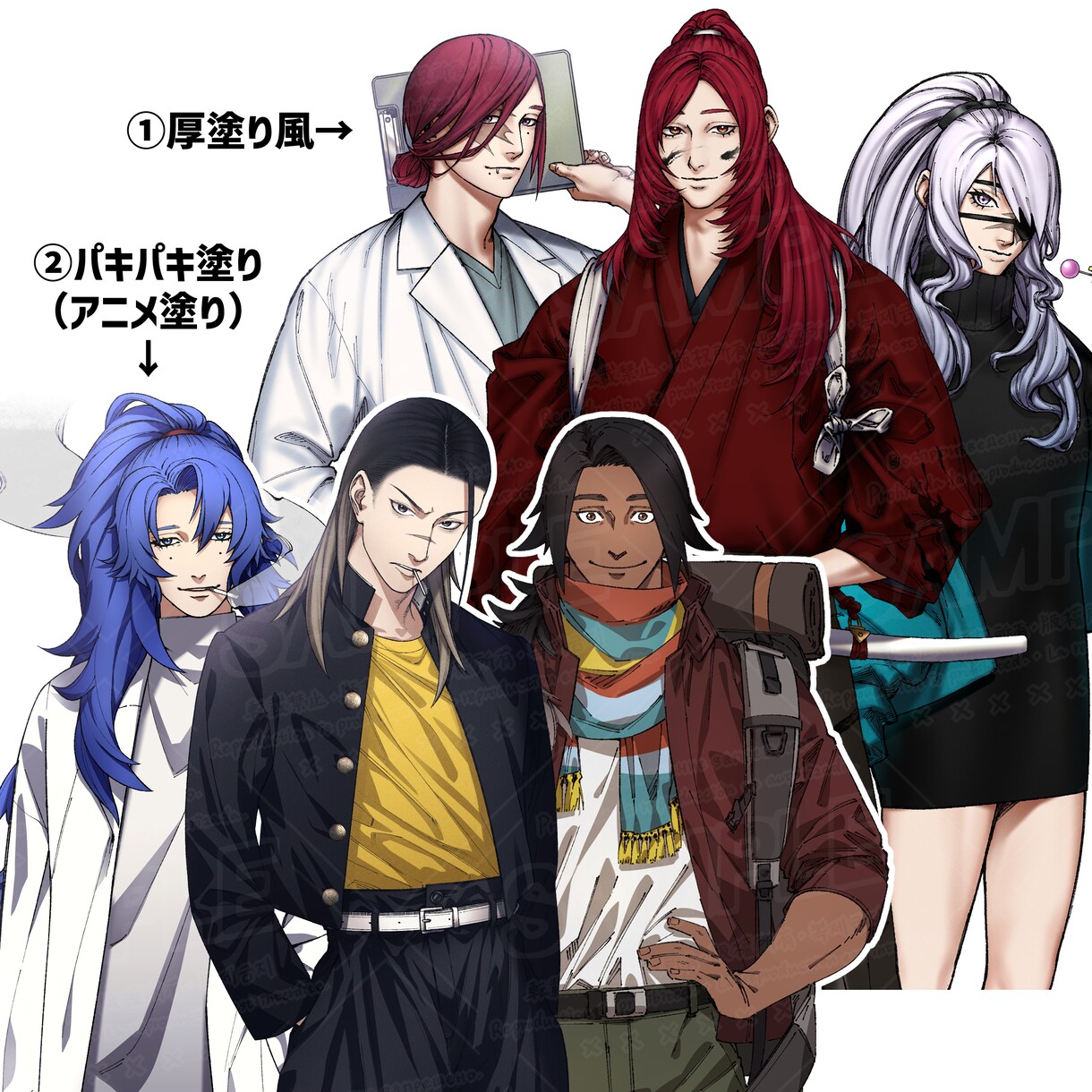 表情差分付き！TRPGなどの立ち絵を制作します 丁寧な聞き取りと相談で、キャラの個性が出る立ち絵を描きます！ イメージ9