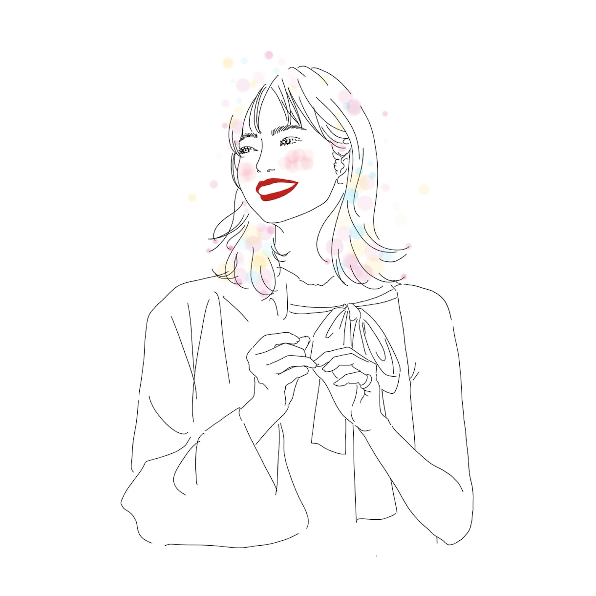 アイコンイラスト描きます SNSアイコン.カップル.プレゼント用のイラスト描きます イメージ3