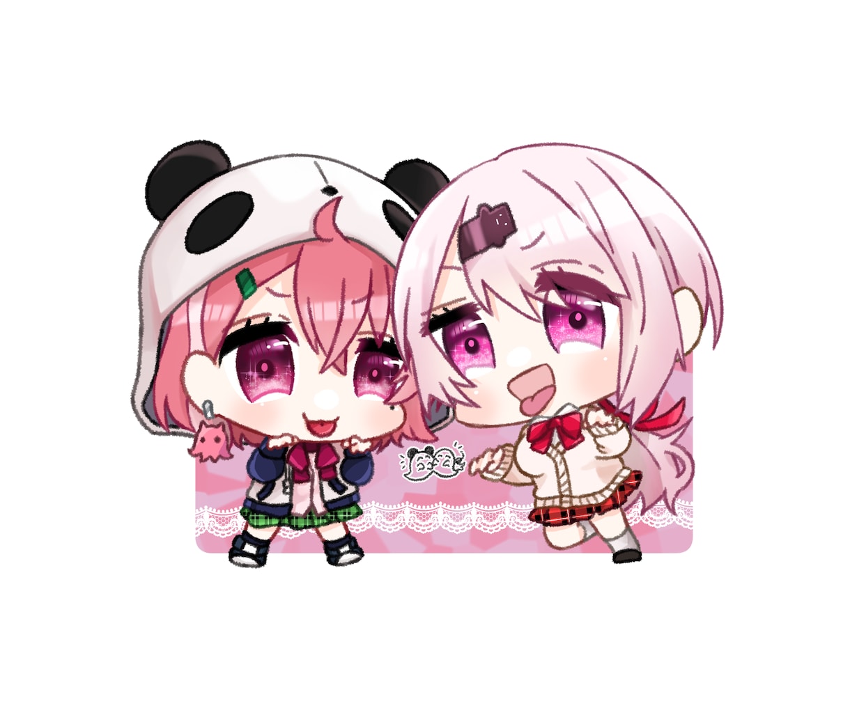 ぷにぷにしたい！かわいいSDキャラ描きます 動画内使用、ヘッダー等に！ワンポイントにおつかいください♪ イメージ5