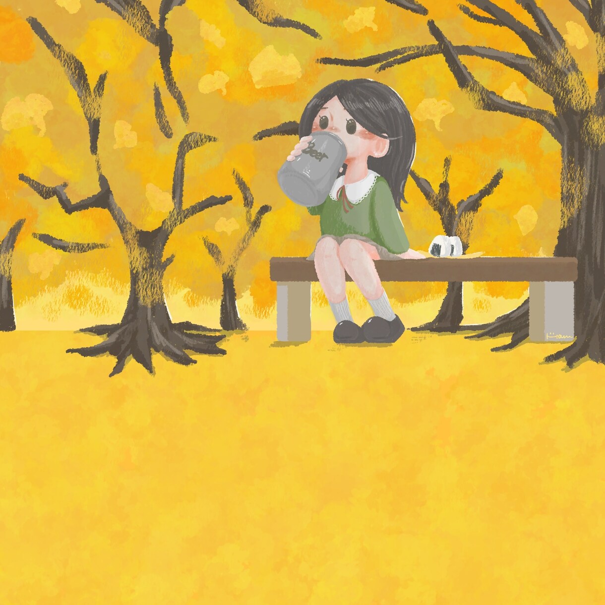 絵本テイスト♪あたたか&かわいいイラスト描きます アイコンやnoteの表紙、雑誌の挿絵なんでも使える！商用◯ イメージ5