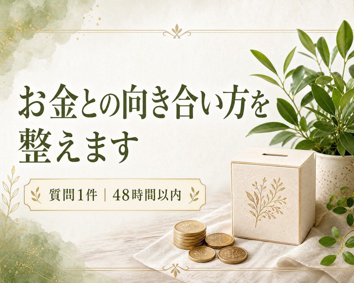 タロットでお金との向き合い方を整えます 今の暮らしを見つめ、安心につながる習慣のヒントを。 イメージ1