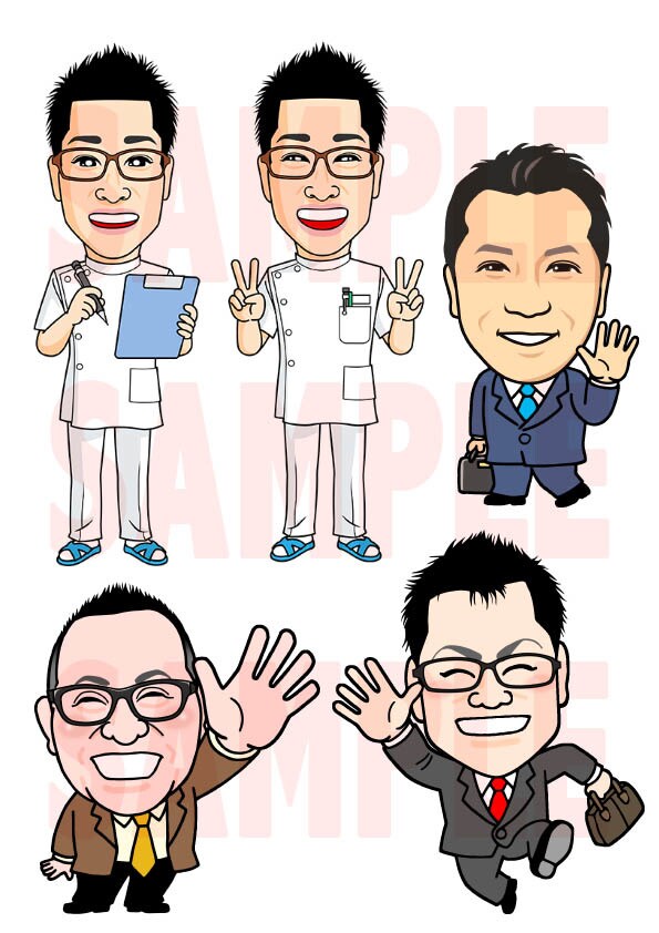 経験豊富！プロの仕事！似顔絵描きます 迅速・丁寧な対応と、満足のクオリティーをご提供！ イメージ3