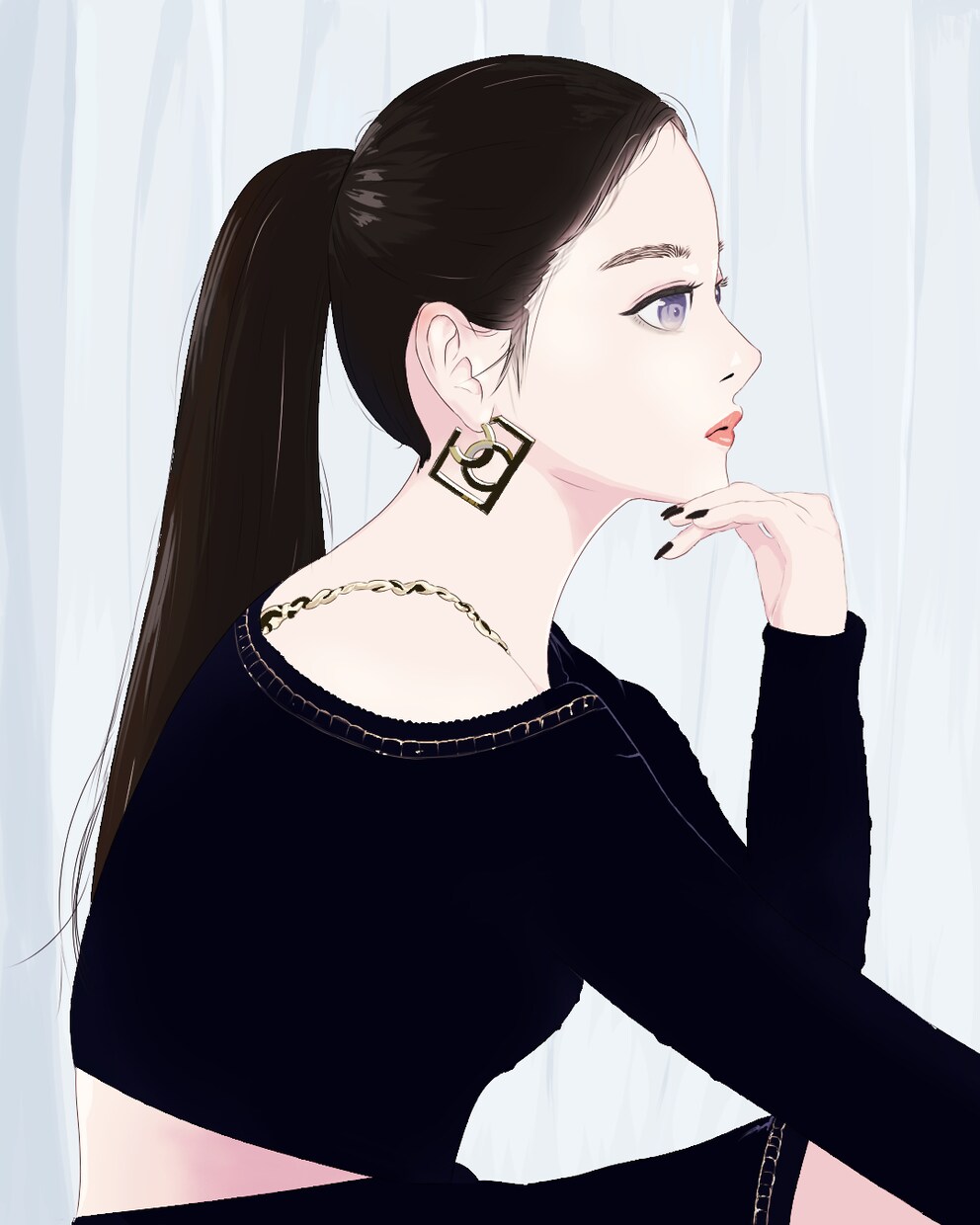 女性のイラスト・アイコンを描きます 【あなただけの１枚】可愛らしく仕上げます♪ イメージ3