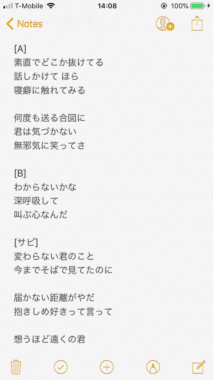 リスナーの印象に残りやすい歌詞を書きます ポピュラーな歌詞、本格的な歌詞を求む方へ イメージ2
